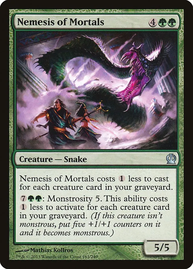 2013 Theros Nemesis of Mortals #163 uncommon card image