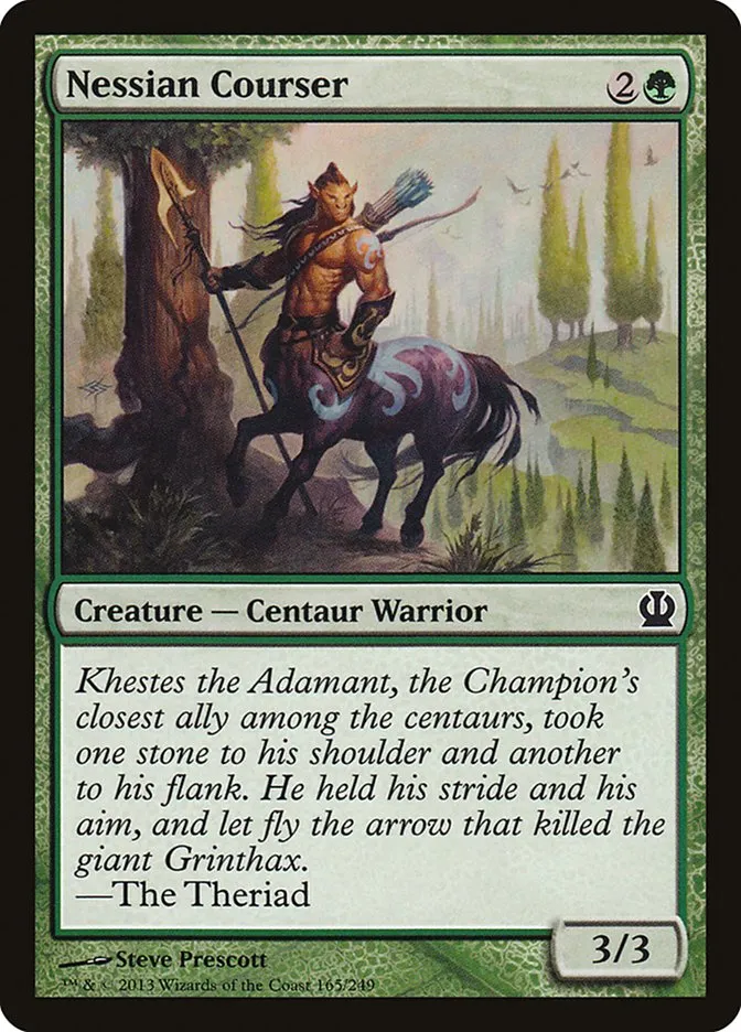 2013 Theros Nessian Courser #165 common card image