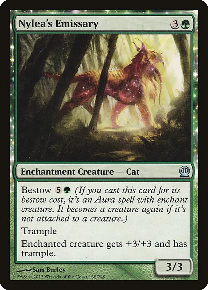 2013 Theros Nylea's Emissary #168 uncommon card image