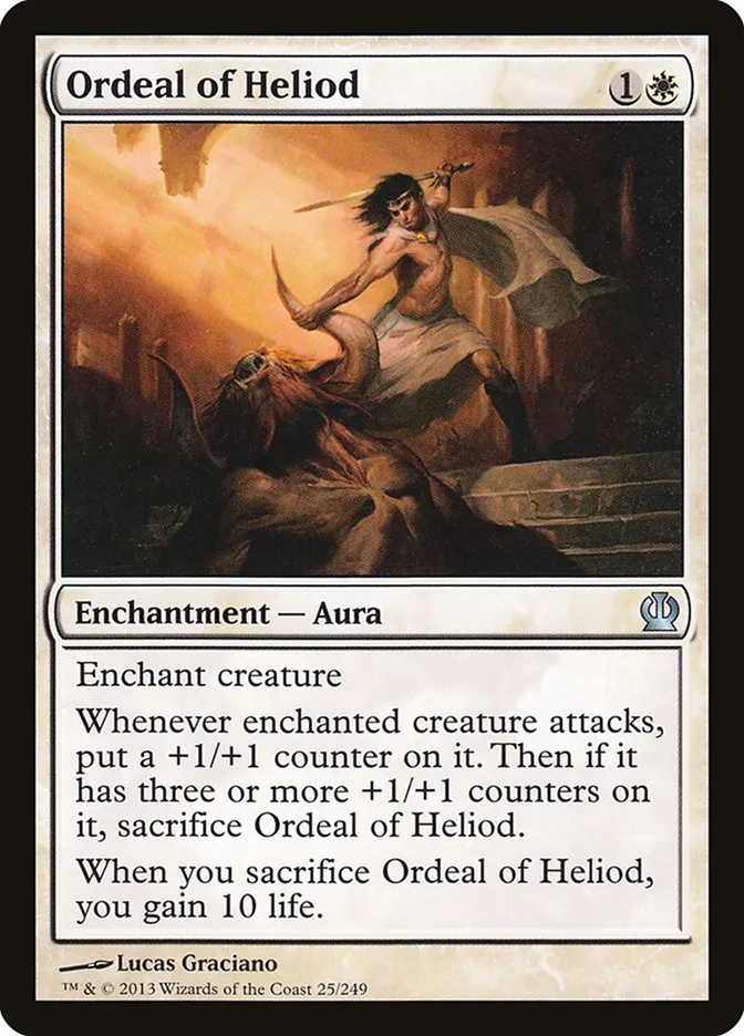 2013 Theros Ordeal of Heliod [Foil] uncommon #25 uncommon card image