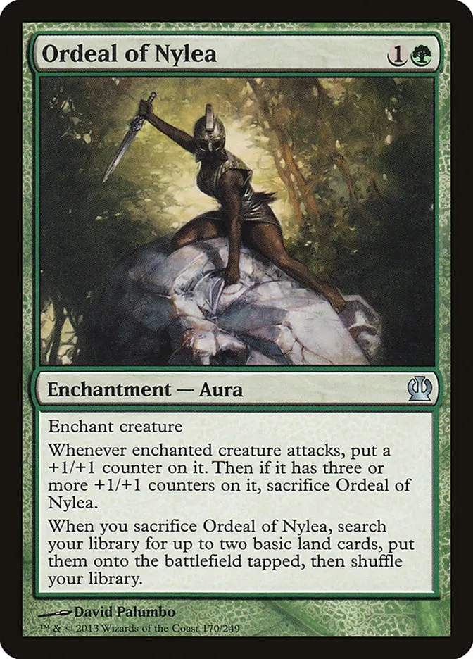2013 Theros Ordeal of Nylea #170 uncommon card image