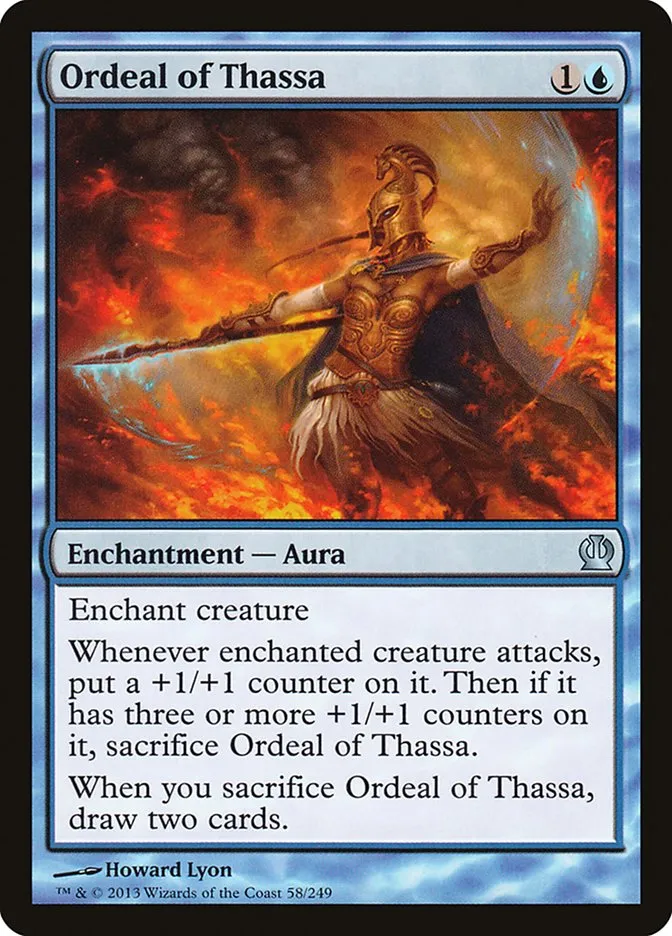 2013 Theros Ordeal of Thassa [Foil] uncommon #58 uncommon card image