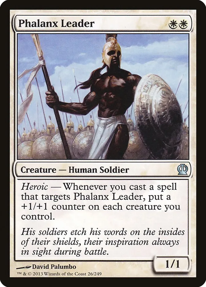 2013 Theros Phalanx Leader [Foil] uncommon #26 uncommon card image