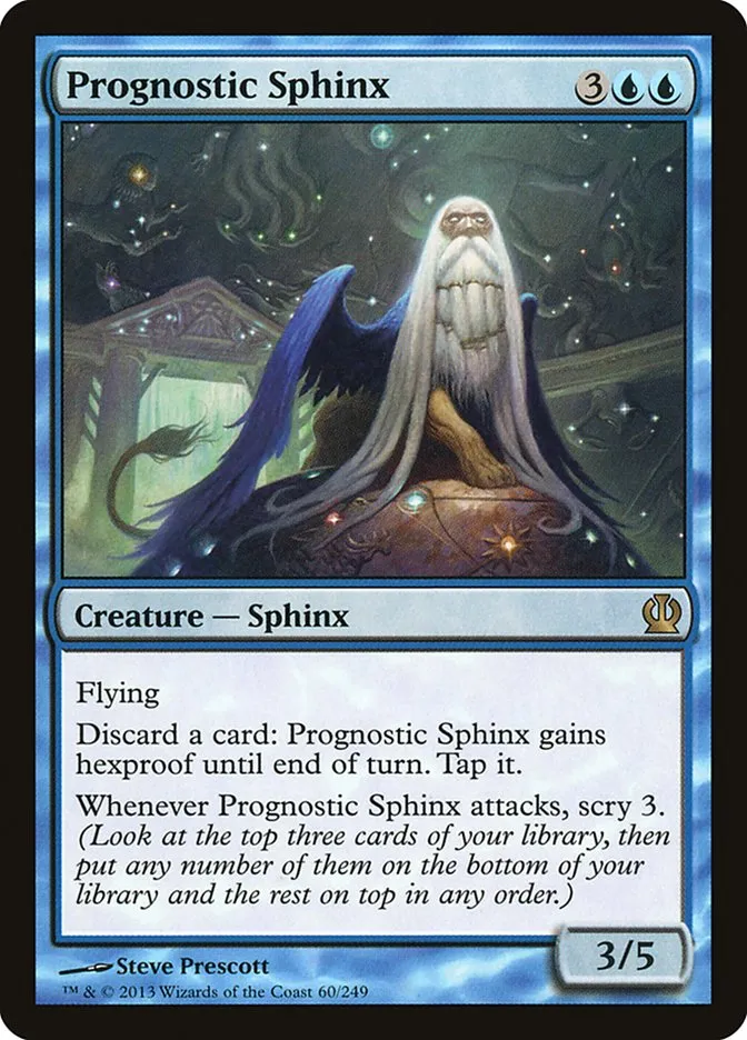 2013 Theros Prognostic Sphinx rare #60 rare card image