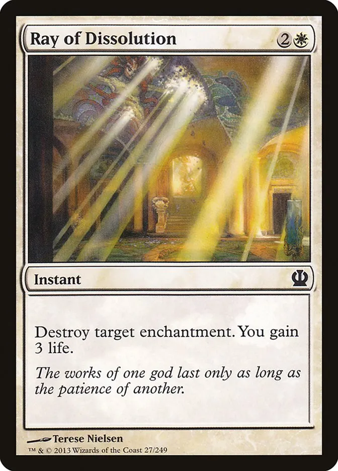 2013 Theros Ray of Dissolution common #27 common card image