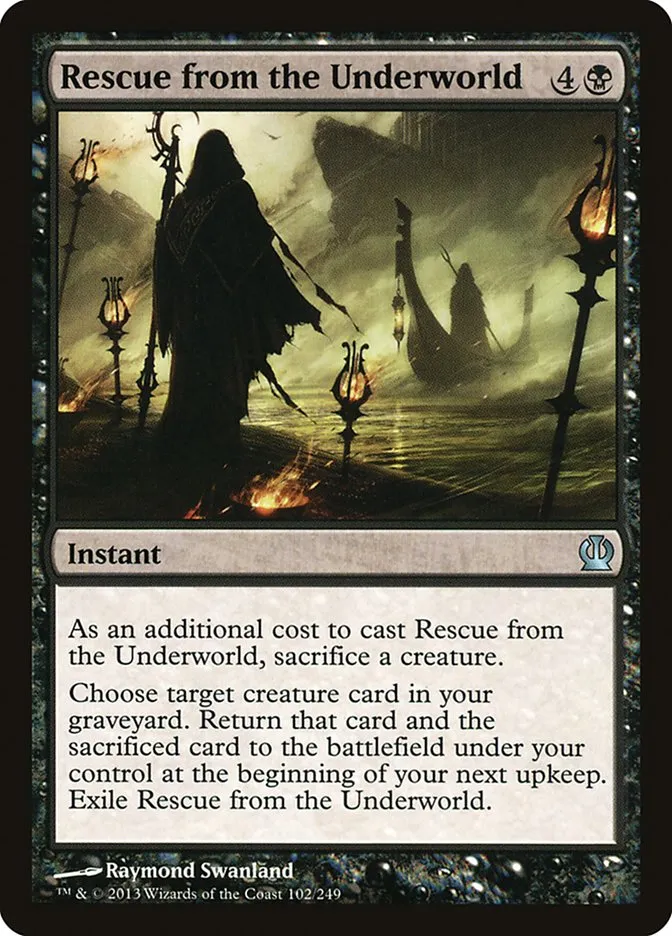 2013 Theros Rescue from the Underworld [Foil] uncommon #102 uncommon card image