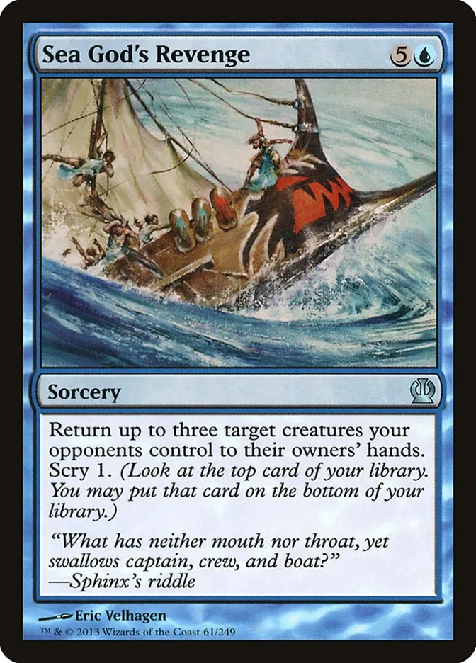 2013 Theros Sea God's Revenge [Foil] uncommon #61 uncommon card image