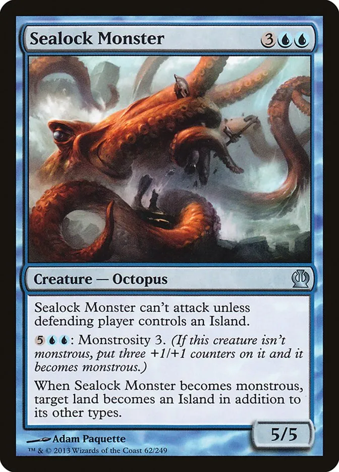2013 Theros Sealock Monster [Foil] uncommon #62 uncommon card image