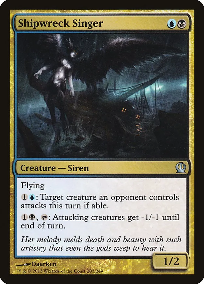 2013 Theros Shipwreck Singer #203 uncommon card image