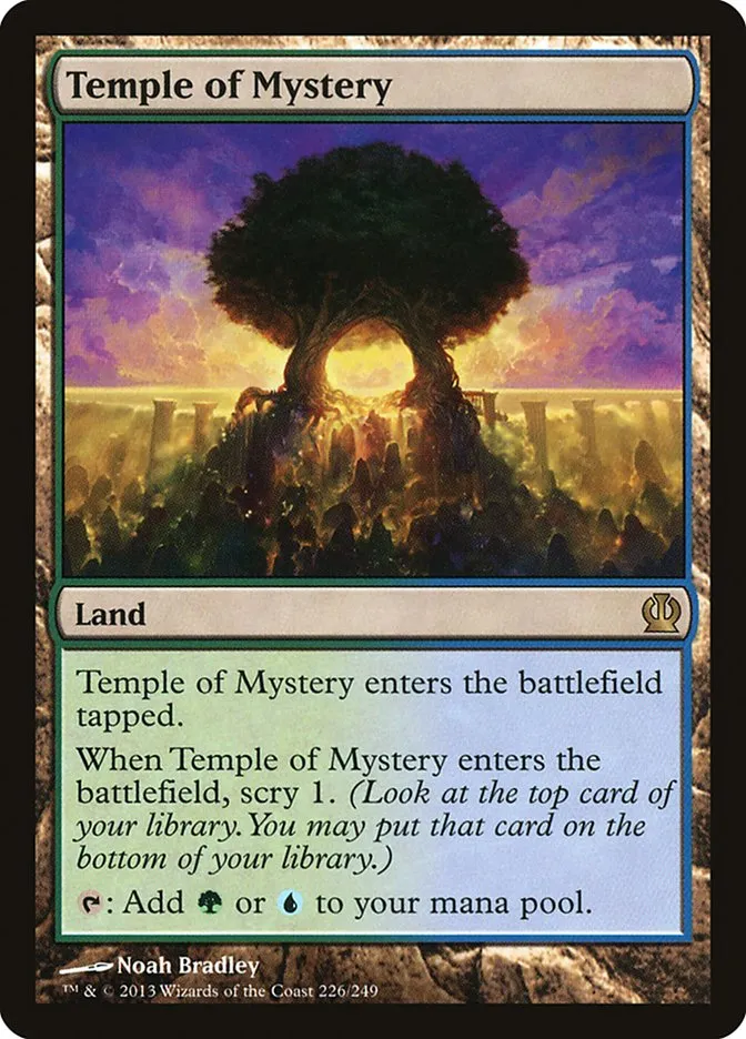 2013 Theros Temple of Mystery #226 rare card image