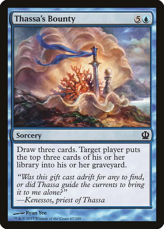 2013 Theros Thassa's Bounty common #67 common card image
