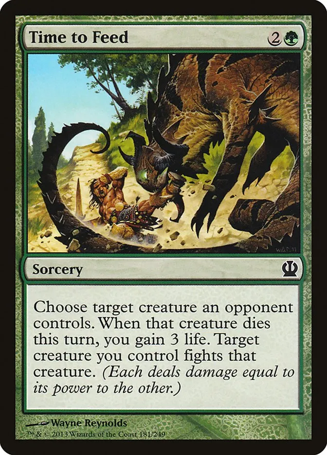 2013 Theros Time to Feed common #181 common card image
