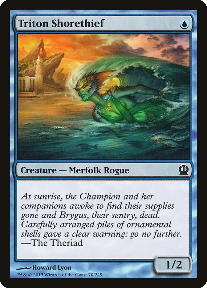2013 Theros Triton Shorethief [Foil] common #70 common card image