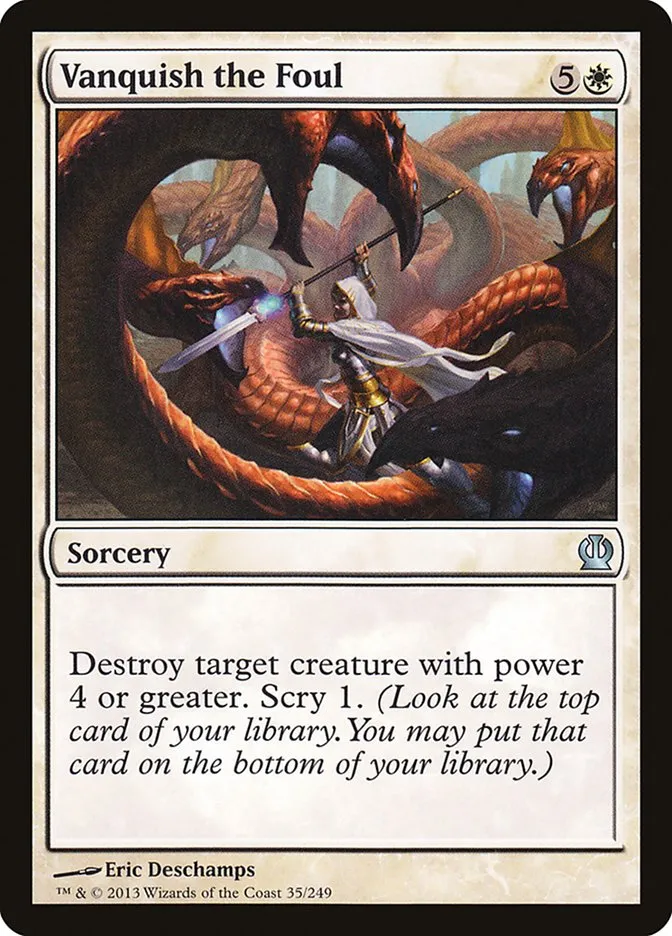 2013 Theros Vanquish the Foul [Foil] uncommon #35 uncommon card image