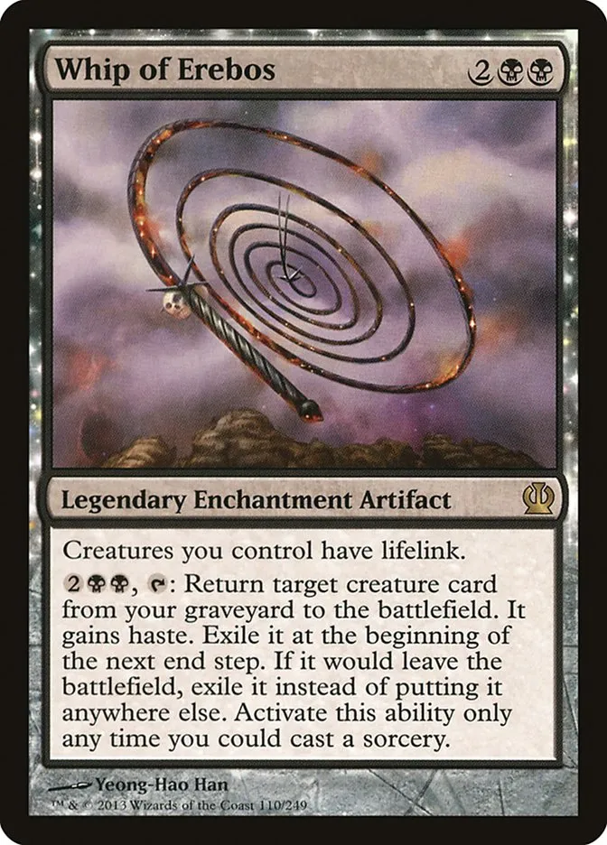 2013 Theros Whip of Erebos #110 rare card image