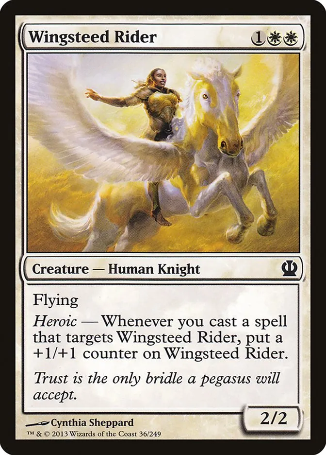 2013 Theros Wingsteed Rider [Foil] common #36 common card image