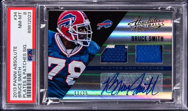 2013 Panini Absolute Bruce Smith Plates & Patches Signature #34 card image