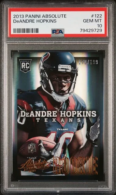2013 Panini Absolute Deandre Hopkins Spectrum Platinum Autograph #122 card image