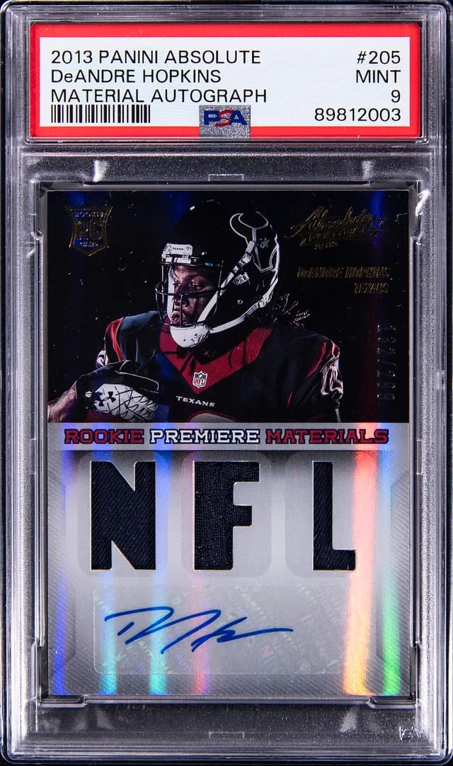2013 Panini Absolute DeAndre Hopkins Material Autograph #205 card image