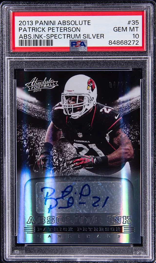 2013 Panini Absolute Patrick Peterson Absolute Ink Spectrum Silver #35 card image