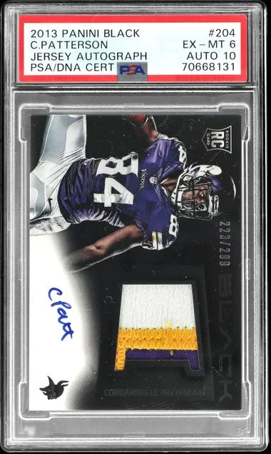 2013 Panini Black Cordarrelle Patterson Jersey Autograph #204 card image