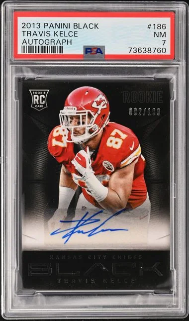 2013 Panini Black Travis Kelce Autograph #186 card image