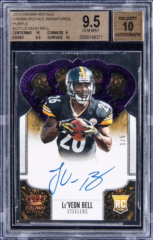 2013 Panini Crown Royale Le'Veon Bell Green #221 card image