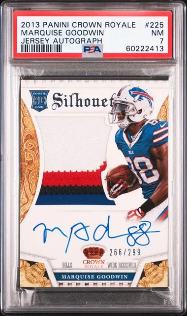 2013 Panini Crown Royale Marquise Goodwin Jersey Autograph #225 card image