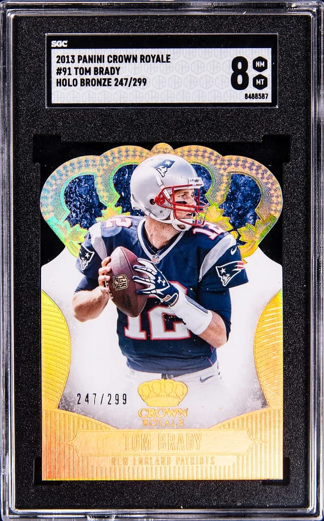 2013 Panini Crown Royale Tom Brady Holo Bronze #91 card image