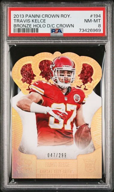 2013 Panini Crown Royale Travis Kelce Bronze Holo Die-Cut Crown #194 card image