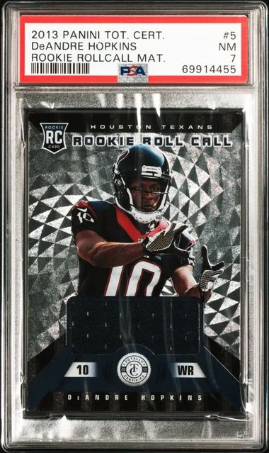 2013 Panini DeAndre Hopkins Swatch Totally Certified Roll Call Materials #5 card image