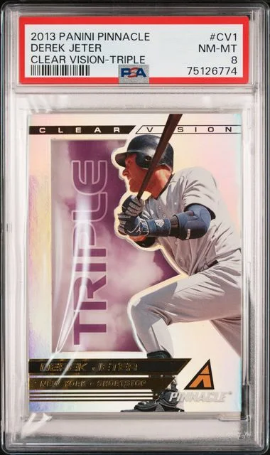 2013 Panini Derek Jeter Pinnacle Clear Vision Triple #CV1 card image