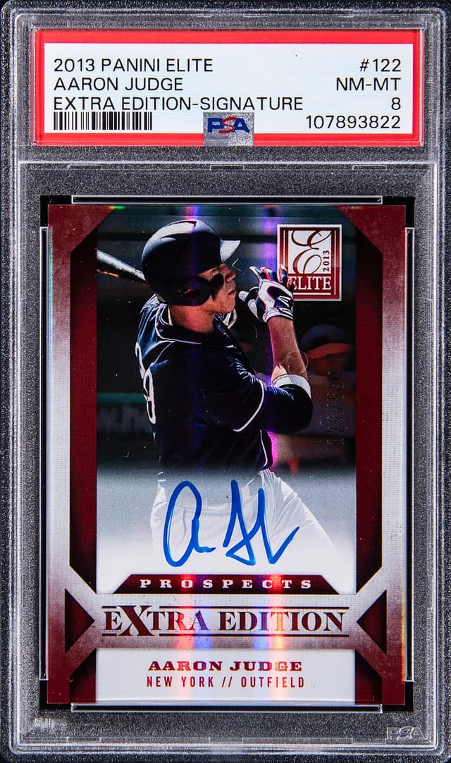 2013 Panini Elite Extra Edition Aaron Judge Signature #122 card image