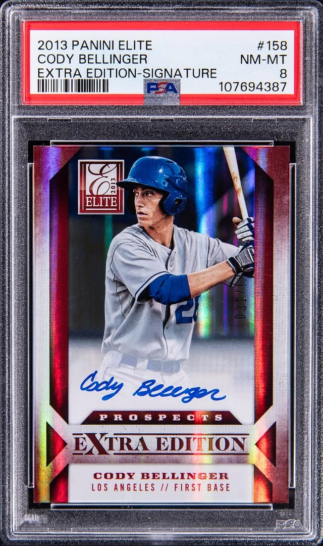 2013 Panini Elite Extra Edition Cody Bellinger Signature #158 card image