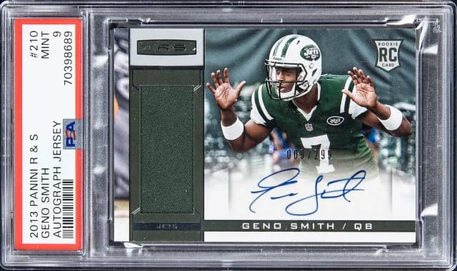 2013 Panini Geno Smith Rookies & Stars Autograph Jersey #210 card image