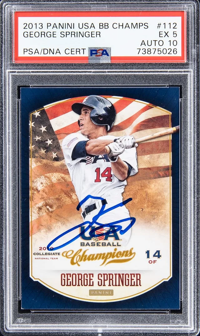 2013 Panini George Springer USA Baseball Champions #112 card image