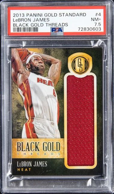 2013 Panini Gold Standard LeBron James Black Gold Threads #4 card image