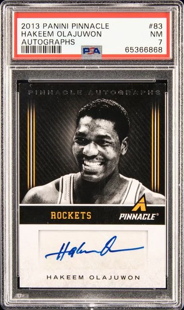 2013 Panini Hakeem Olajuwon Pinnacle Autographs #83 card image