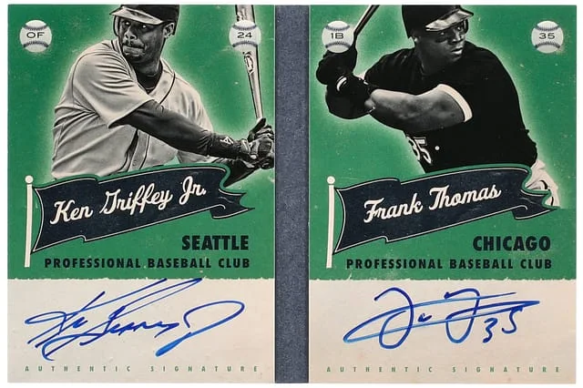 2013 Panini Ken Griffey Jr./Frank Thomas America's Pastime Superstar Scripts #STAR card image