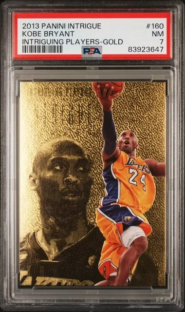 2013 Panini Kobe Bryant Intrigue Intriguing Players Gold #160 card image