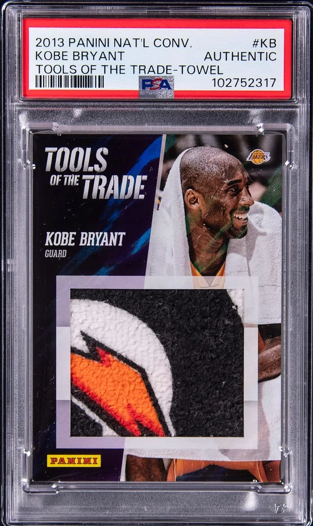 2013 Panini Kobe Bryant National Convention Tools of the Trade Towel #KB card image