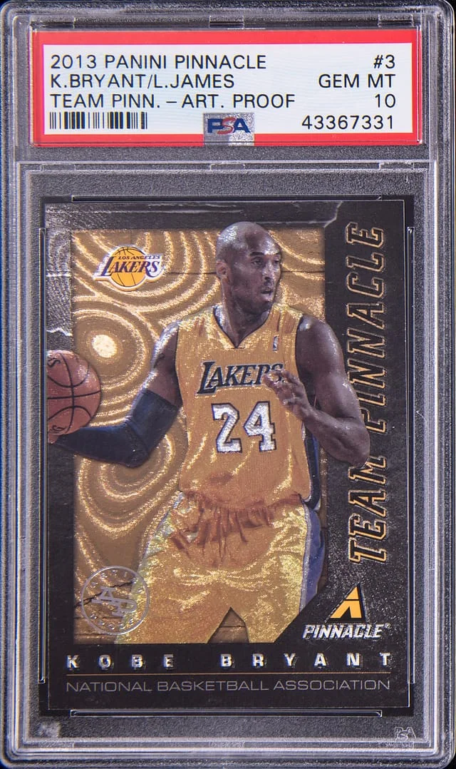 2013 Panini Kobe Bryant/Lebron James Pinnacle Team Pinnacle #3 card image