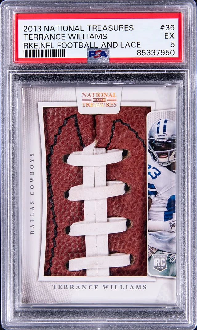 2013 Panini National Treasures Terrance Williams NFL Football and Lace #36 card image