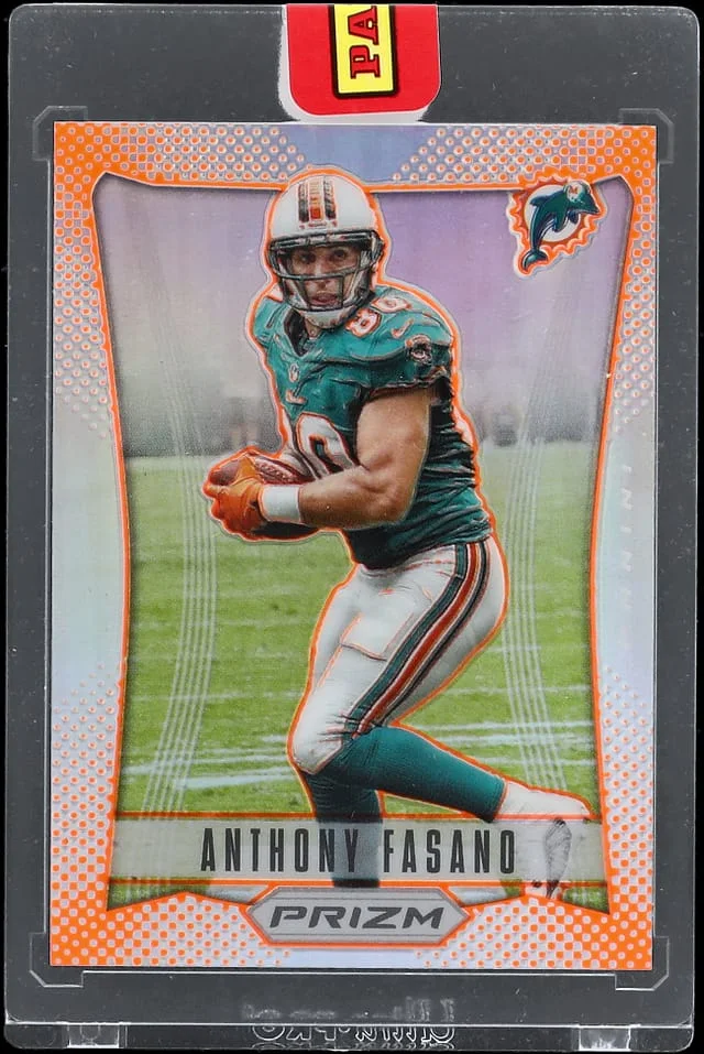 2013 Panini Prizm Anthony Fasano In Original Box - Panini Encased Pylon Parallel #99 card image