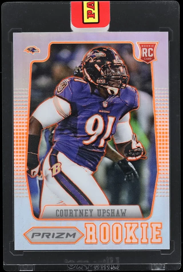 2013 Panini Prizm Courtney Upshaw In Original Box - Panini Encased Pylon Parallel #249 card image