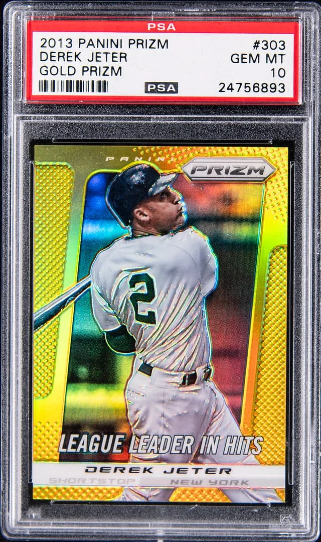 2013 Panini Prizm Derek Jeter Gold Prizm #303 card image