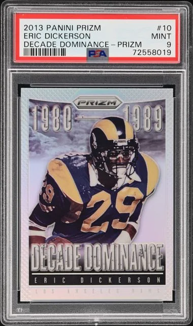 2013 Panini Prizm Eric Dickerson Decade Dominance Prizm #10 card image