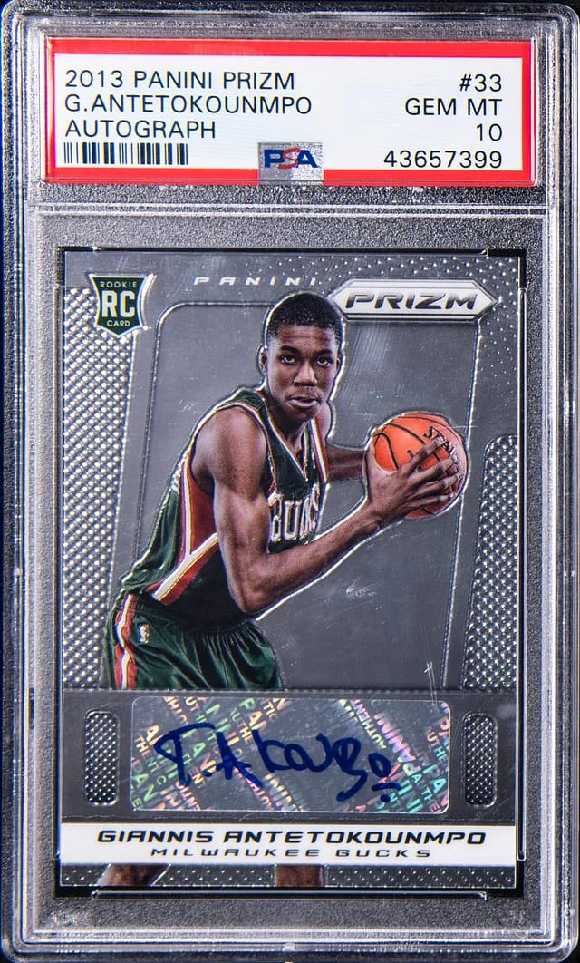 2013 Panini Prizm Giannis Antetokounmpo Autograph #33 card image