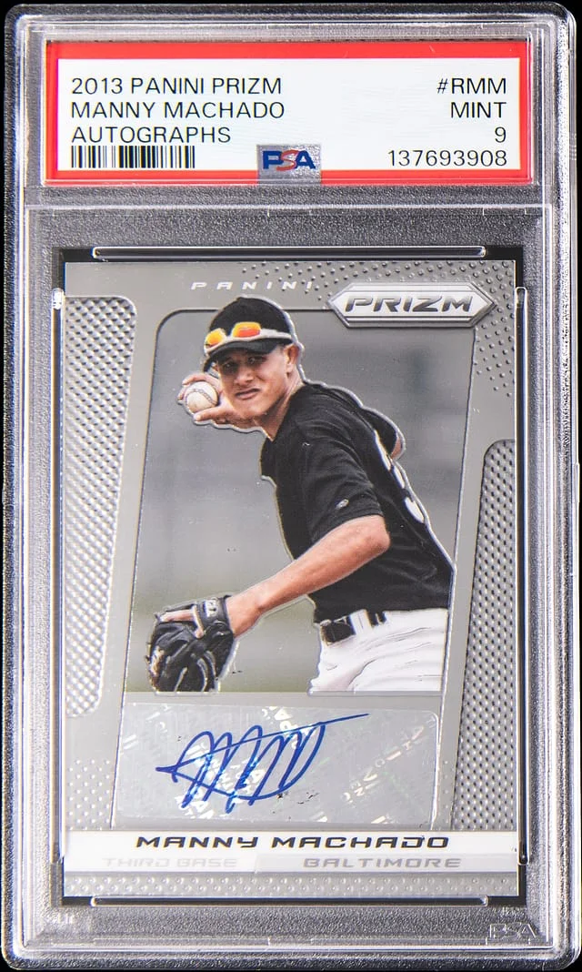 2013 Panini Prizm Manny Machado Autograph #RMM card image