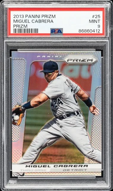 2013 Panini Prizm Miguel Cabrera Silver Prizm #25 card image
